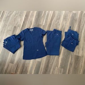 Set of three Grey’s Anatomy navy scrubs